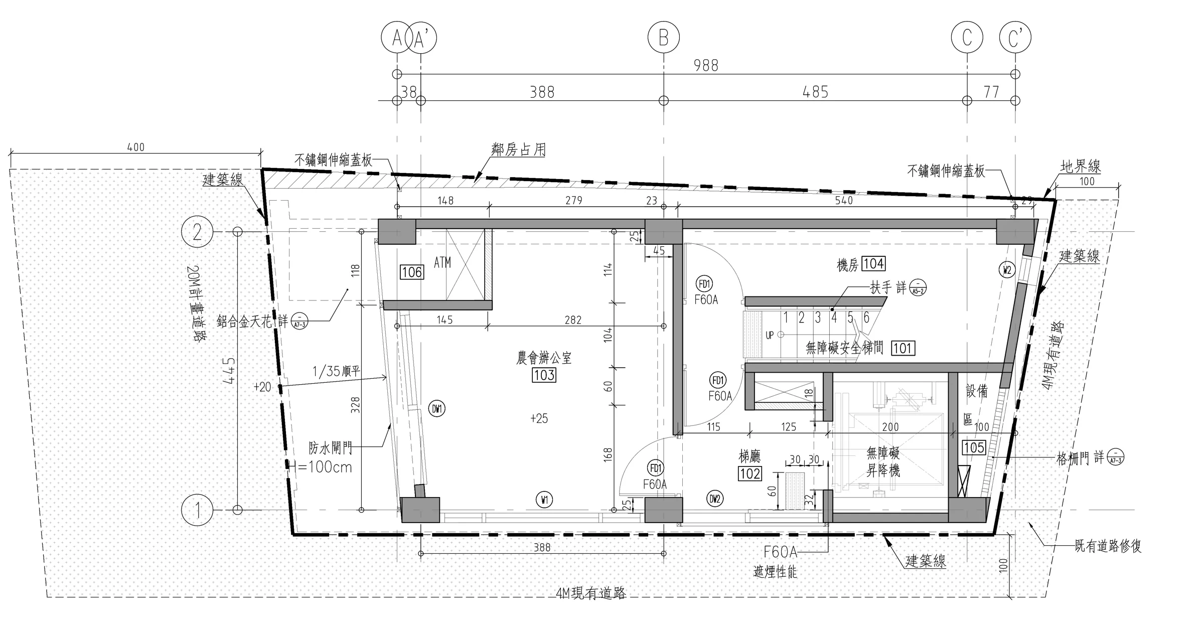一層平面圖｜圖面