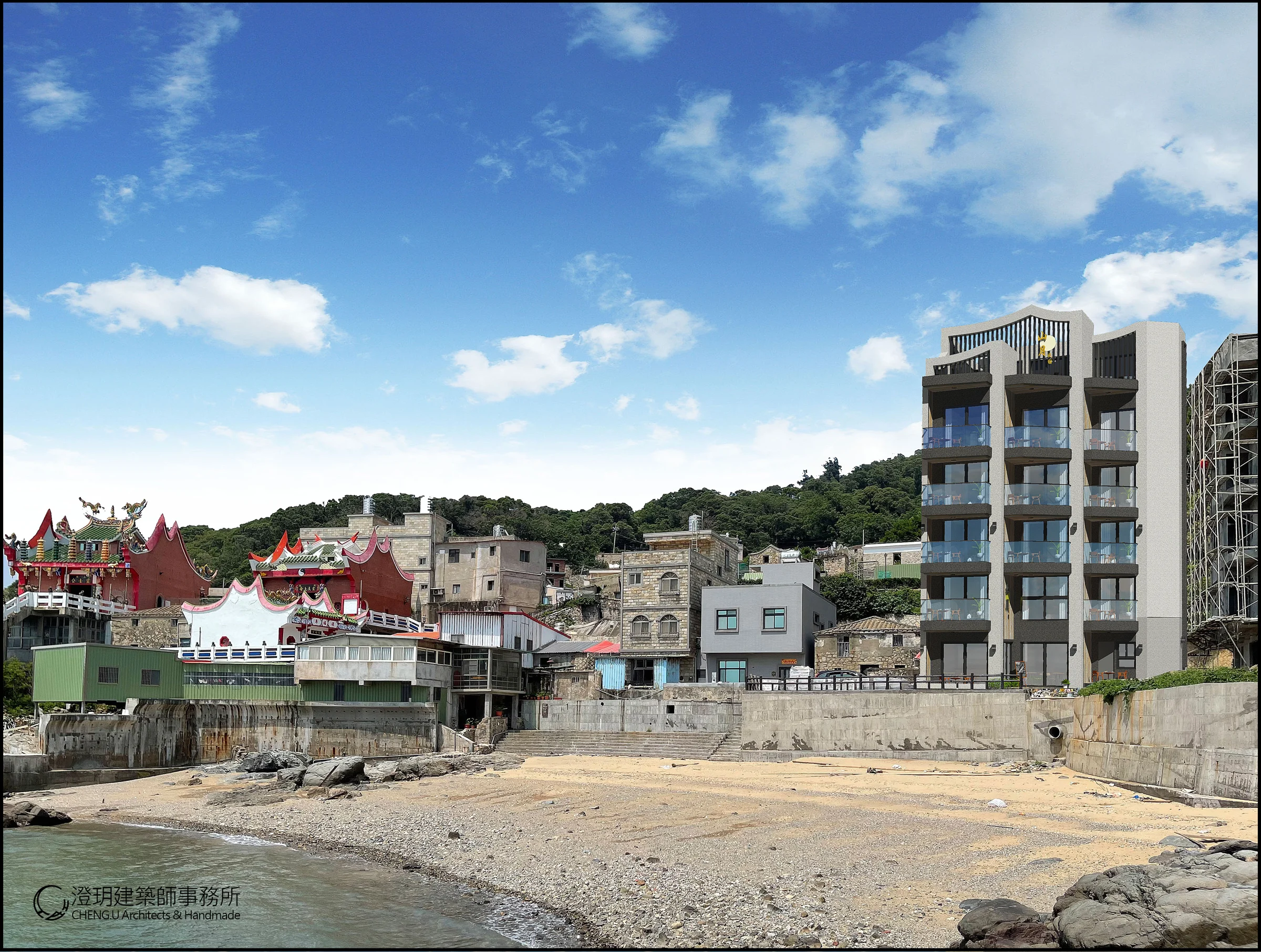 橋仔段住宅民宿新建｜設計模擬