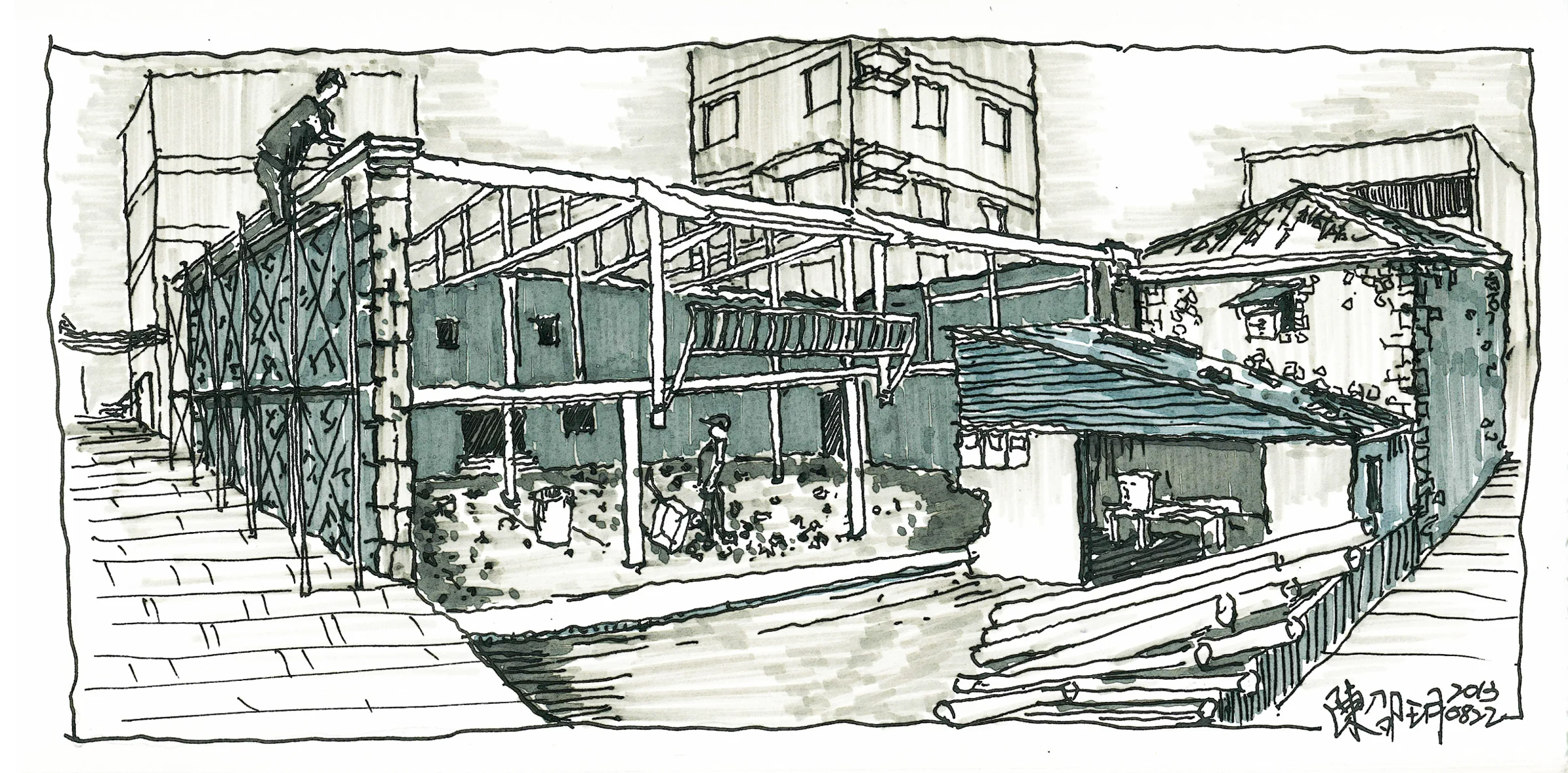 傳統建築修繕｜2013.08.22｜手作紀錄